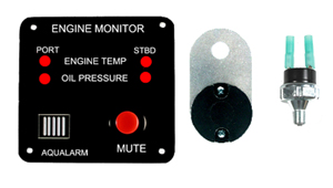 20326 Engine Monitor for Oil and Temp. Twin - Click Image to Close